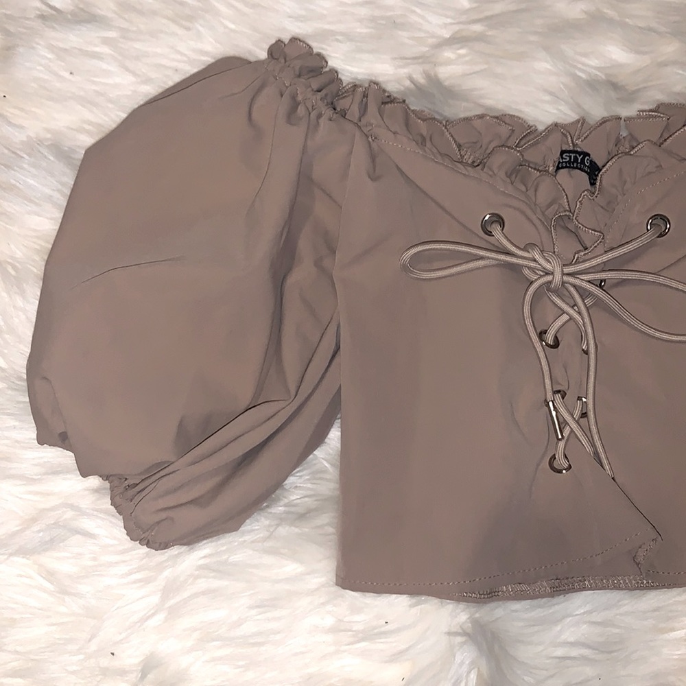 Lace up Crop Top